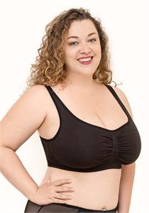 Wirefree Cotton Leisure Bra Black